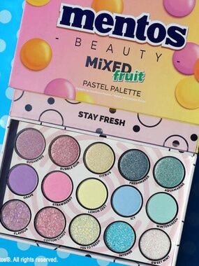 Rude Cosmetics x Mentos Fruit Pastel Eyeshadow Palette